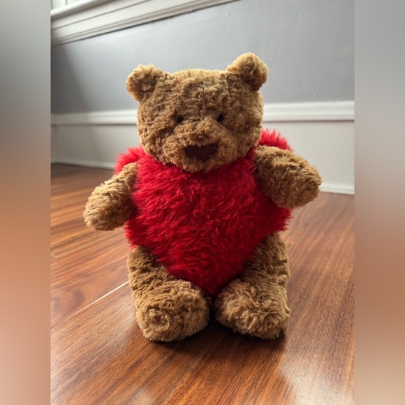 Jellycat Other - NWT Jellycat Bartholomew Bear 'Heartthrob’